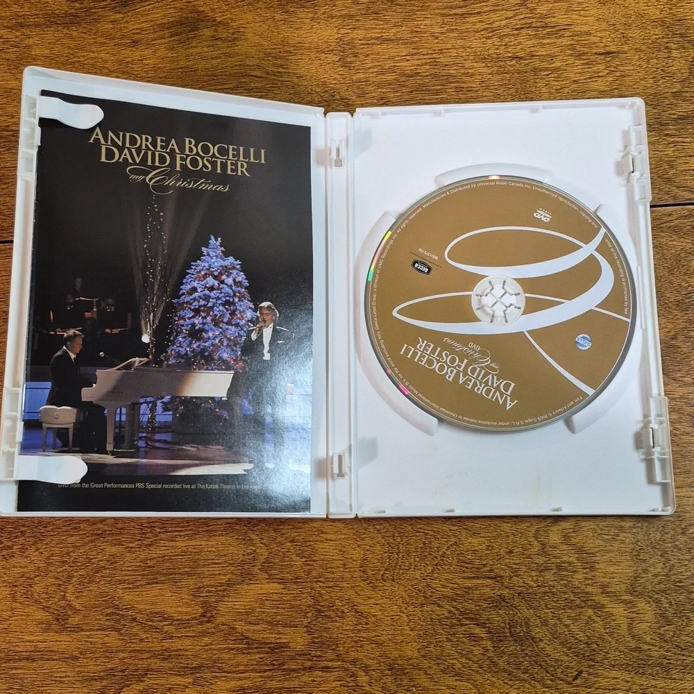 ANDREA BOCELLI & DAVID FOSTER 2009 'My Christmas' Musical Performance DVD - Picture 7 of 10